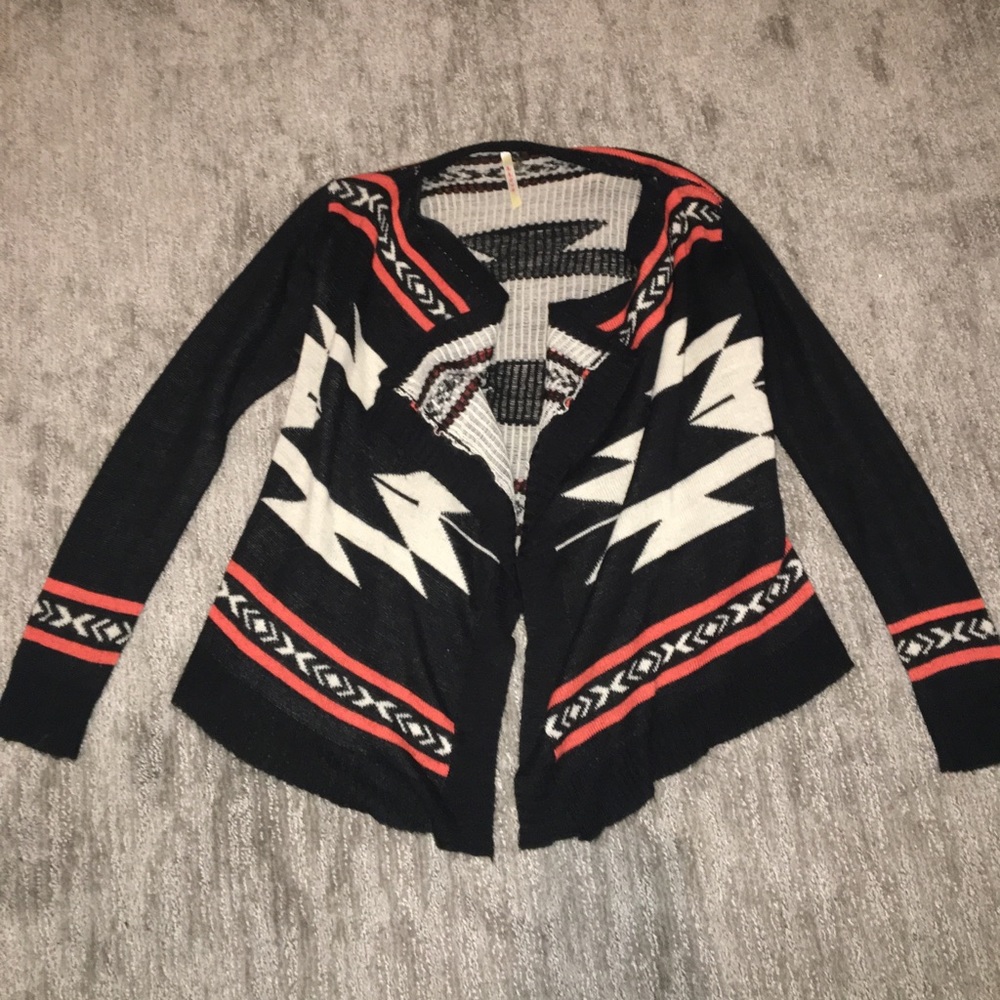 Tribal print cardigan
